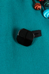 Vintage Yves Saint Laurent YSL Boxy Bon Bon Ornament Jacket Button detail at Recess LA