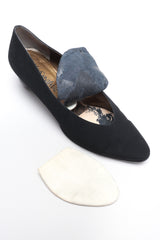 Recess Los Angeles Vintage YSL Yves Saint Laurent Sculpted Ball Fabric Heels