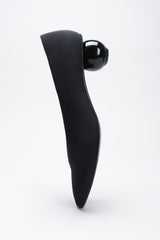 Recess Los Angeles Vintage YSL Yves Saint Laurent Sculpted Ball Fabric Heels