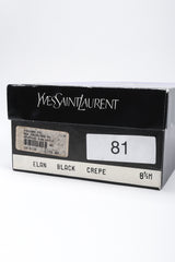 Recess Los Angeles Vintage YSL Yves Saint Laurent Sculpted Ball Fabric Heels