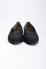 Recess Los Angeles Vintage YSL Yves Saint Laurent Sculpted Ball Fabric Heels