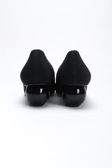 Recess Los Angeles Vintage YSL Yves Saint Laurent Sculpted Ball Fabric Heels