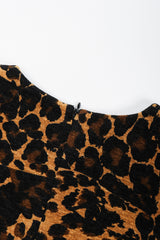 Recess Los Angeles Vintage Saint Laurent Fall Winter 1986 Chenille Leopard Dress Black Brown