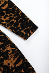 Recess Los Angeles Vintage Saint Laurent Fall Winter 1986 Chenille Leopard Dress Black Brown