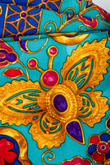 Recess Vintage Yves Saint Laurent YSL Golden Enamel Butterfly Print Detail