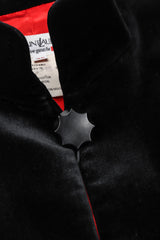 Recess Los Angeles Vintage YSL Yves Saint Laurent Velvet Cropped Swing Jacket