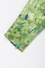 Recess Los Angeles Vintage YSL Yves Saint Laurent Glittery Metallic Lamé Leaf Dress