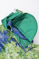 Recess Los Angeles Vintage YSL Yves Saint Laurent Glittery Metallic Lamé Leaf Dress