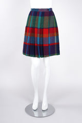 Recess Los Angeles Vintage Yves Saint Laurent YSL Rive Gauche Tweed Madras Plaid Jacket & Skirt Suit Set
