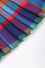 Recess Los Angeles Vintage Yves Saint Laurent YSL Rive Gauche Tweed Madras Plaid Jacket & Skirt Suit Set