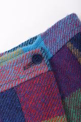 Recess Los Angeles Vintage Yves Saint Laurent YSL Rive Gauche Tweed Madras Plaid Jacket & Skirt Suit Set