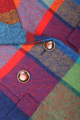 Recess Los Angeles Vintage Yves Saint Laurent YSL Rive Gauche Tweed Madras Plaid Jacket & Skirt Suit Set