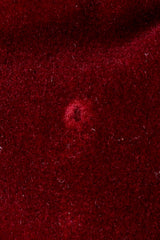 Vintage Yves Saint Laurent YSL Velvet Military Jacket hole near hem