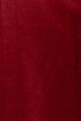 Vintage Yves Saint Laurent YSL Velvet Military Jacket fabric detail at Recess