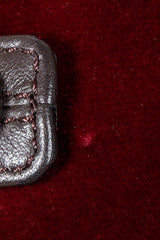 Vintage Yves Saint Laurent YSL Velvet Military Jacket velvet indentation at button tab