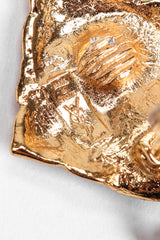 Recess Los Angeles Vintage Yves Saint Laurent YSL Gold Etruscan Swirl Drop Earrings