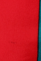 Recess Vintage Yves Saint Laurent YSL Red Arabesque Border Gauze Scarf Stains