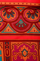 Recess Vintage Yves Saint Laurent YSL Red Arabesque Border Detail