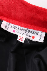 Recess Los Angeles Vintage Yves Saint Laurent YSL Silk Moiré Ball Hoop Skirt