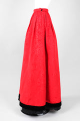 Recess Los Angeles Vintage Yves Saint Laurent YSL Silk Moiré Ball Hoop Skirt
