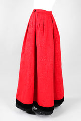 Recess Los Angeles Vintage Yves Saint Laurent YSL Silk Moiré Ball Hoop Skirt