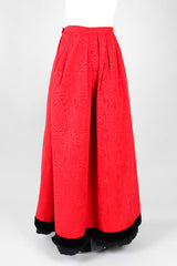 Recess Los Angeles Vintage Yves Saint Laurent YSL Silk Moiré Ball Hoop Skirt