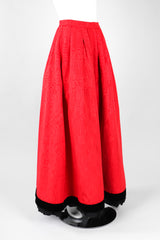 Recess Los Angeles Vintage Yves Saint Laurent YSL Silk Moiré Ball Hoop Skirt