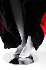 Recess Los Angeles Vintage Yves Saint Laurent YSL Silk Moiré Ball Hoop Skirt