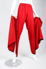 Vintage Yves Saint Laurent YSL Side Slit Palazzo Pant on Mannequin hands at Recess