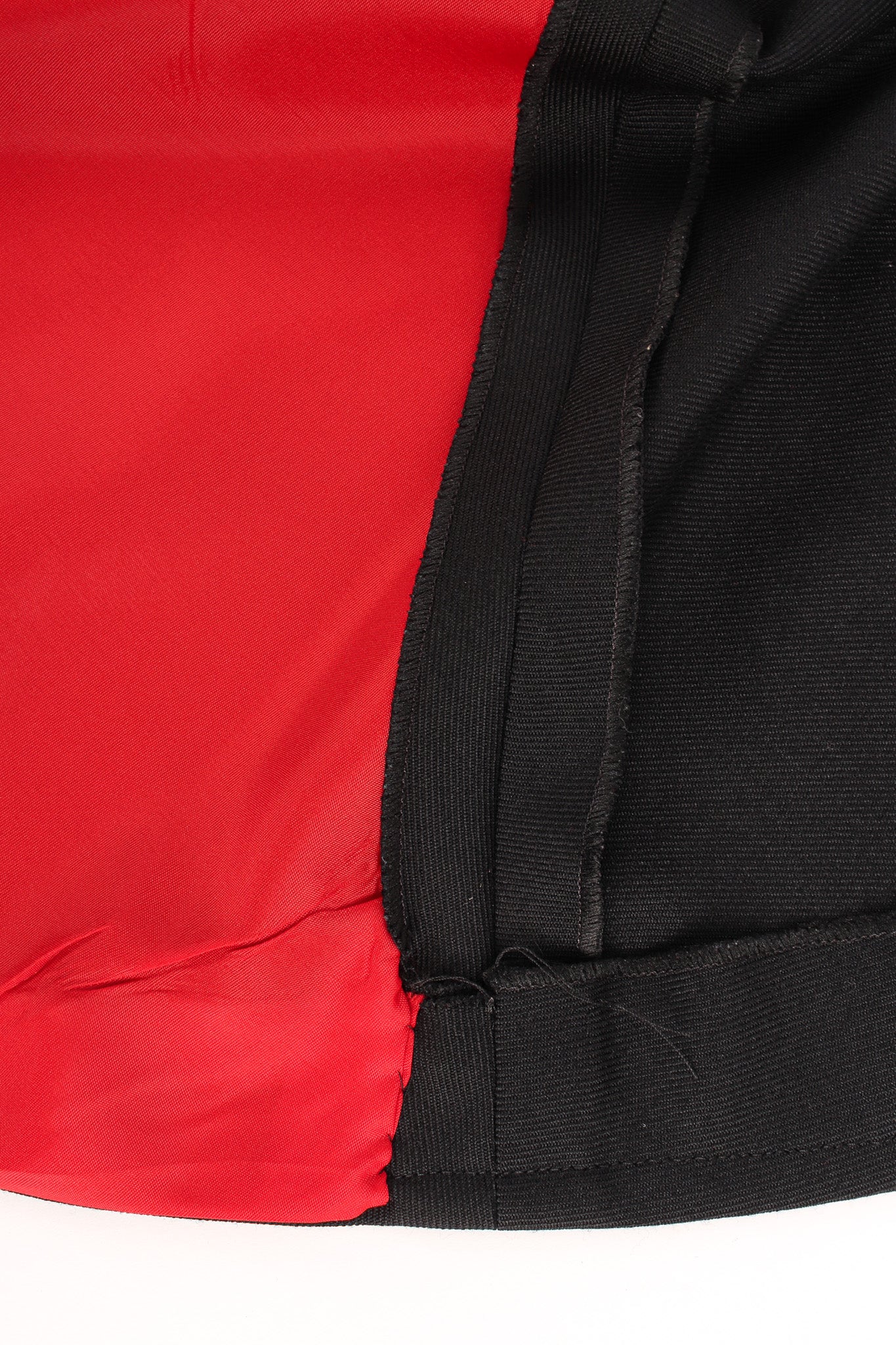 Vintage Zomar Artesania Flamenco Jacket & Skirt Wool Set skirt red lining @ Recess LA