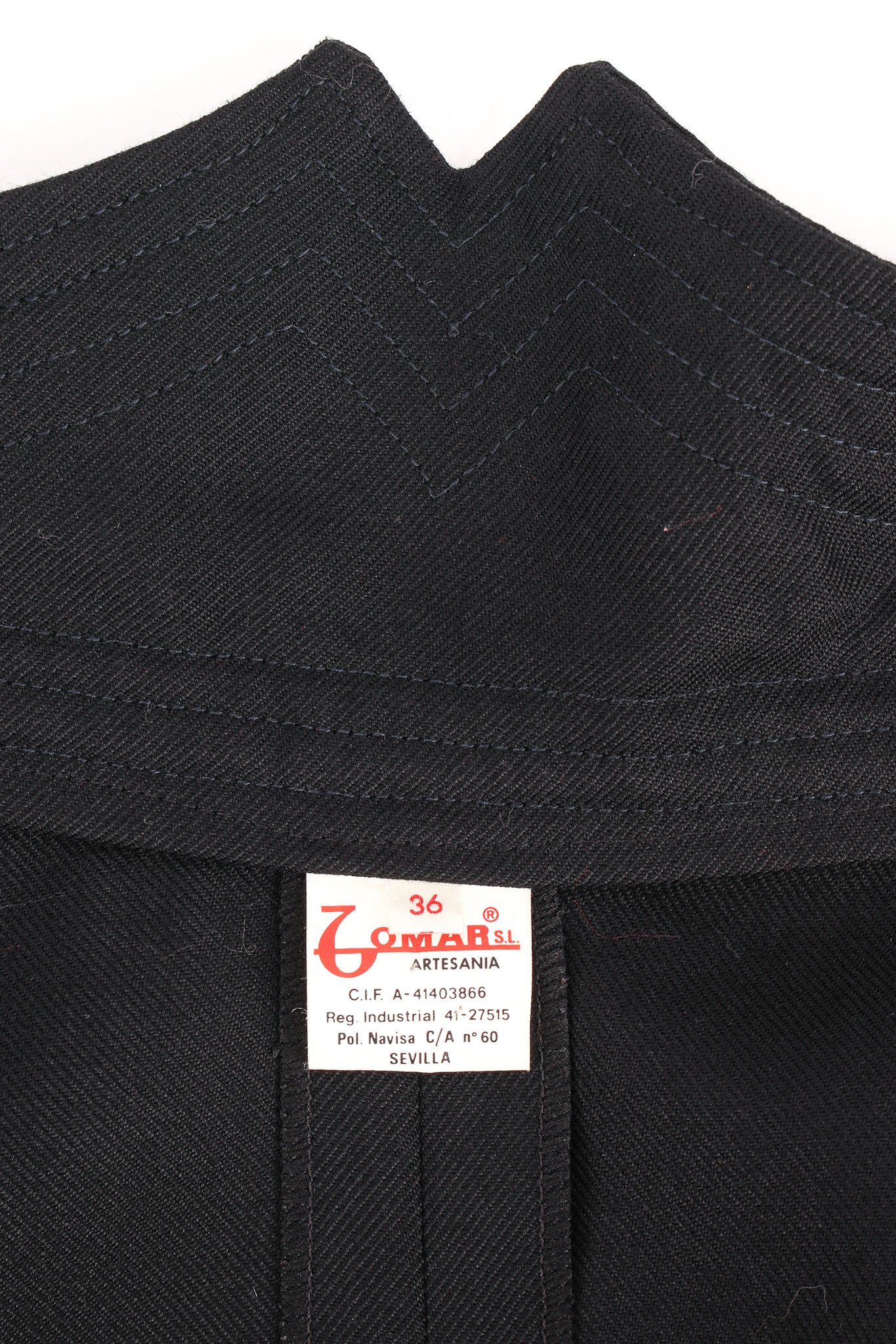 Vintage Zomar Artesania Flamenco Jacket & Skirt Wool Set tags @ Recess LA