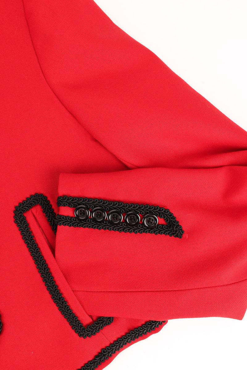Vintage Zomar Artesania Flamenco Jacket & Skirt Wool Set soutache sleeve/buttons @ Recess LA