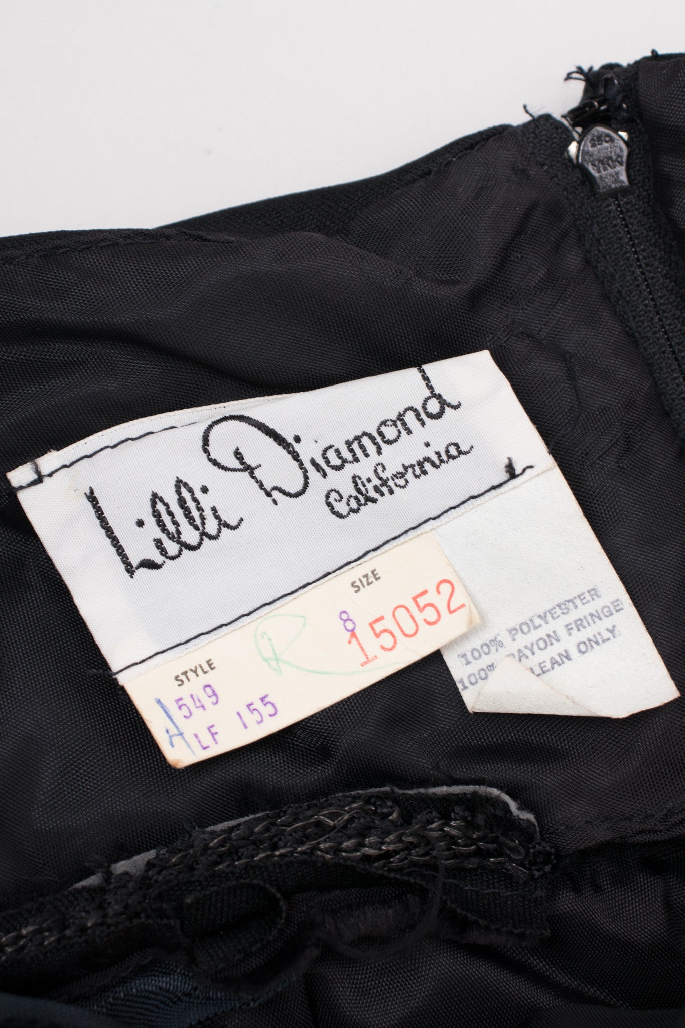 Lilli Diamond Vintage Halter Fringe Dress