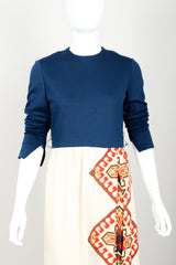 Vintage Chester Weinberg Geometric Dress & Pant Set Front at Recess