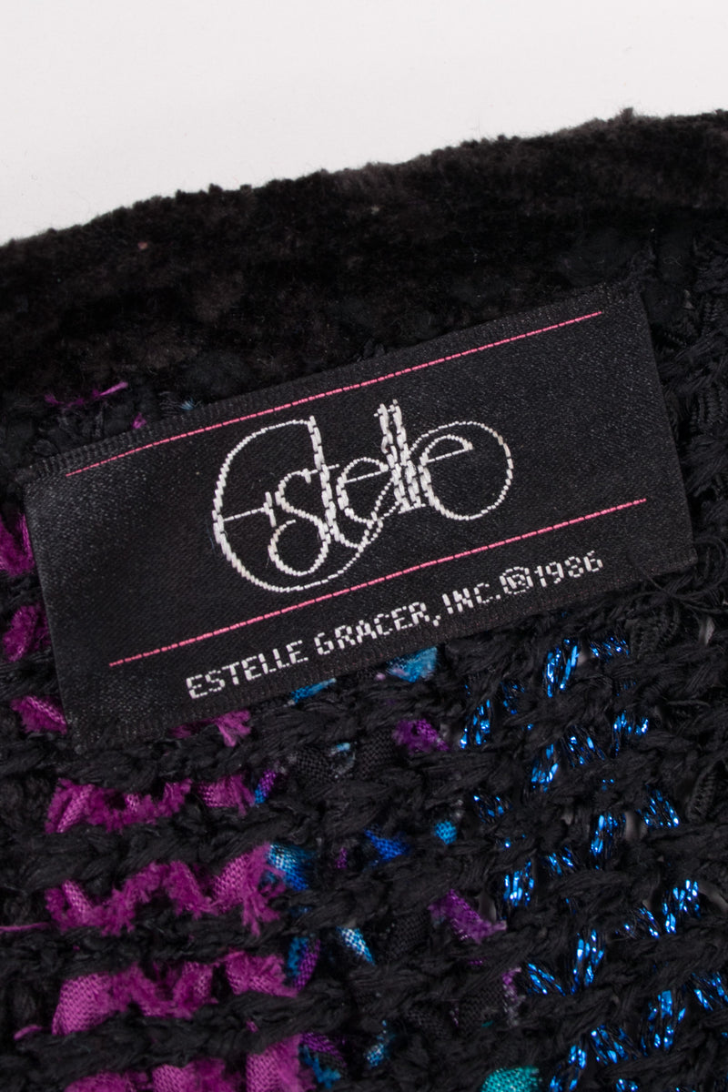 Estelle Vintage Braided Rag Fringe Chenille Jacket