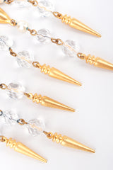 Recess Los Angeles Designer Consignment Vintage Beaded Spike Drop Chandelier Earrings