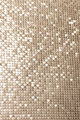 Recess Los Angeles Vintage Unsigned Liquid Gold Mesh Halter Top Whiting Davis