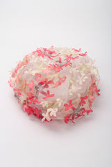 Recess Los Angeles Vintage Miss Dior Created By Christian Dior Mesh Tulle Flower Turban Hat