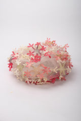 Recess Los Angeles Vintage Miss Dior Created By Christian Dior Mesh Tulle Flower Turban Hat