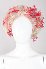 Recess Los Angeles Vintage Miss Dior Created By Christian Dior Mesh Tulle Flower Turban Hat