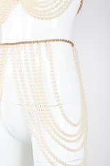 Recess Los Angeles Vintage Richelieu by Bill Smith Pearl Bra & Skirt Bodychain Set