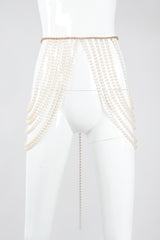Recess Los Angeles Vintage Richelieu by Bill Smith Pearl Bra & Skirt Bodychain Set