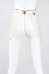 Recess Los Angeles Vintage Richelieu by Bill Smith Pearl Bra & Skirt Bodychain Set