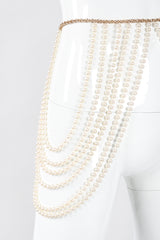 Recess Los Angeles Vintage Richelieu by Bill Smith Pearl Bra & Skirt Bodychain Set