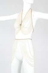 Recess Los Angeles Vintage Richelieu by Bill Smith Pearl Bra & Skirt Bodychain Set