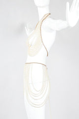 Recess Los Angeles Vintage Richelieu by Bill Smith Pearl Bra & Skirt Bodychain Set