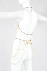 Recess Los Angeles Vintage Richelieu by Bill Smith Pearl Bra & Skirt Bodychain Set