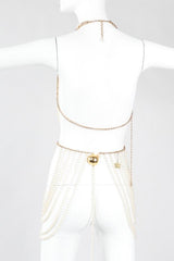 Recess Los Angeles Vintage Richelieu by Bill Smith Pearl Bra & Skirt Bodychain Set