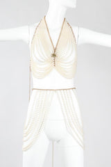Recess Los Angeles Vintage Richelieu by Bill Smith Pearl Bra & Skirt Bodychain Set
