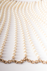 Pearl Chain Body Chain Collar Wedding Bridal Capelet